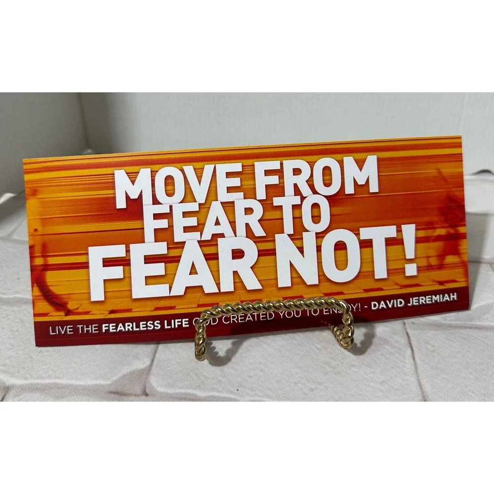 Dr David Jeremiah What Are You Afraid Of Paperback Study Guide & Bonus Bookmark‎